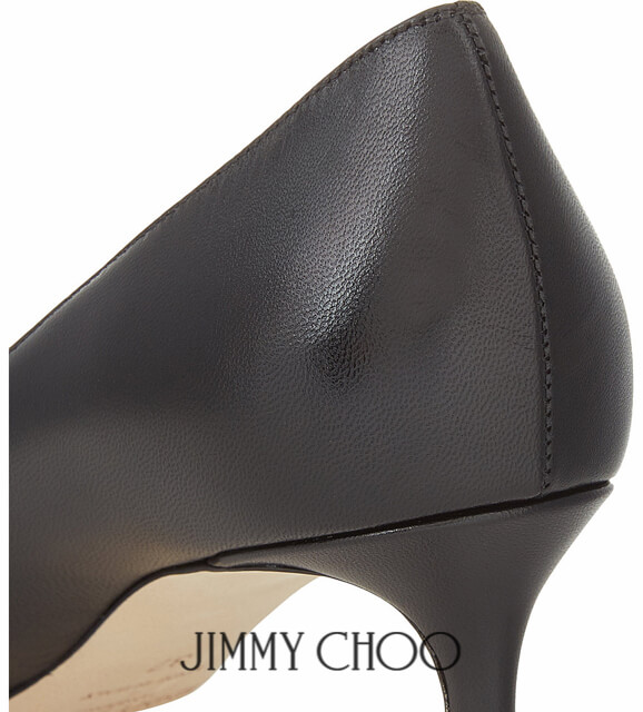 16-17AW ジミーチュウスーパーコピー 【JIMMY CHOO】 ROMY 60 BK レザー ヒールコート